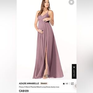 Azazie Bridesmaid Dress, dusty rose